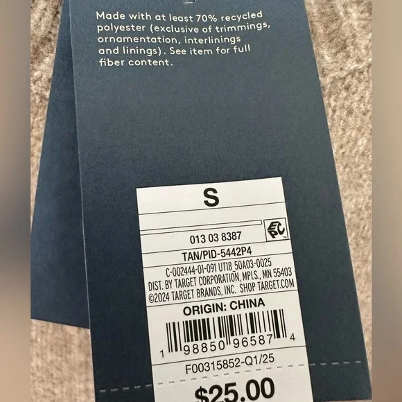 Tan Cardigan Sweater Universal Thread NEW Small - Picture 4 of 9